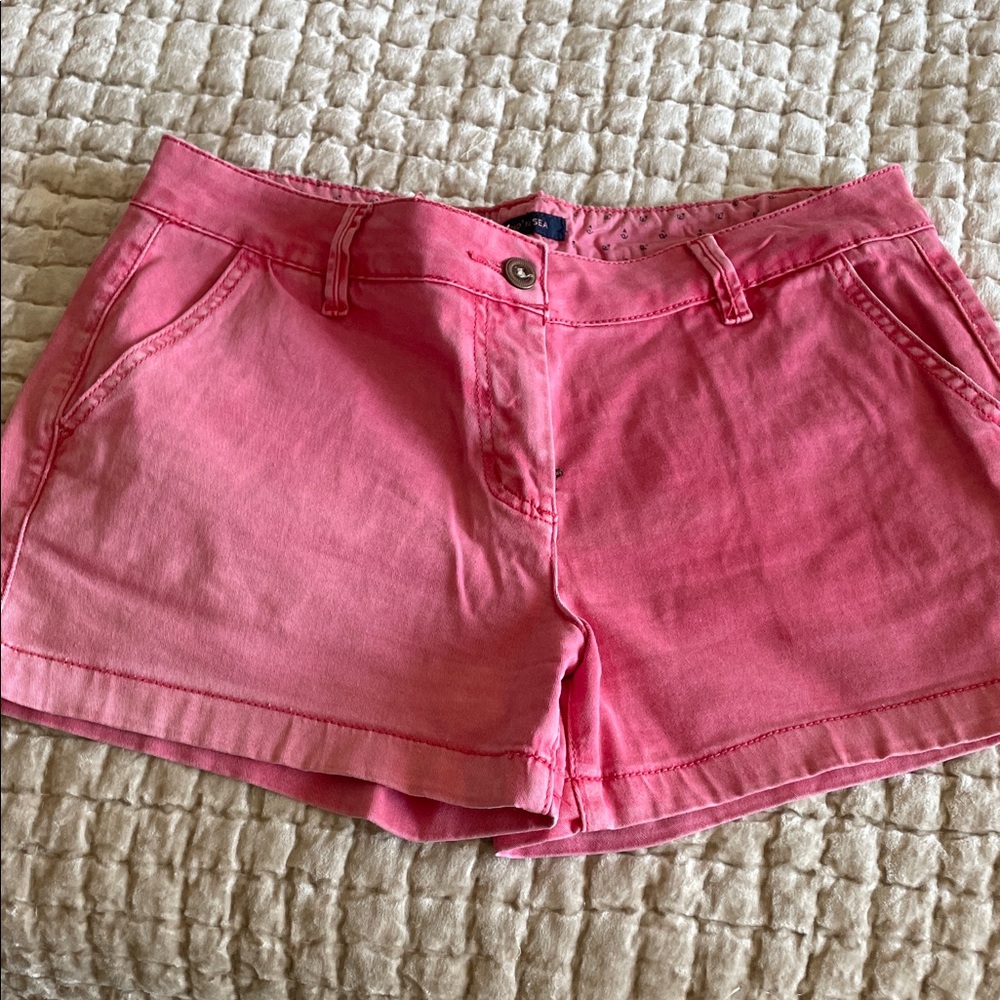 Vibrant burnt red Jean Shorts for Women